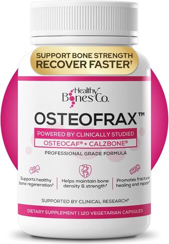 مكمل OsteoFrax™ لصحة العظام للنساء - Cissus Quadrangularis & OsteoCaf®، فيتامين D3 وK2 MK-7، يدعم صحة العظام، تركيبة دعم العظام على 4 مراحل in Kuwait