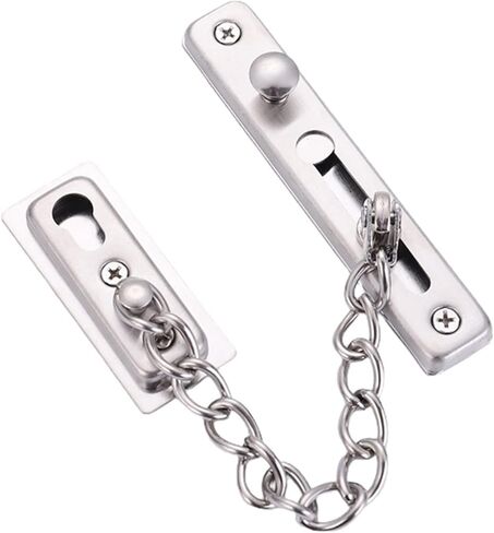 قفل سلسلة قفل باب أمان سلسلة قفل باب من الفولاذ المقاوم للصدأ مضاد للسرقة مع مشبك أمان (ذهبي) in Kuwait