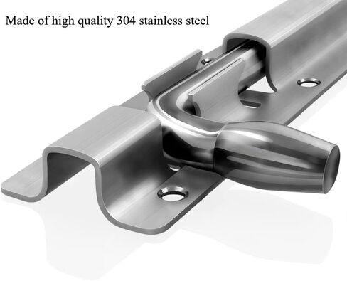 Door Lock,Gate Bolt Stainless,Slide Bolt,Solid Cast Stainless Steel Barrel Bolt, Barrel Bolt Lock for Doors, Windows, Wooden Fences, Brushed Finish Slide Lock with Screws in Saudi Arabia
