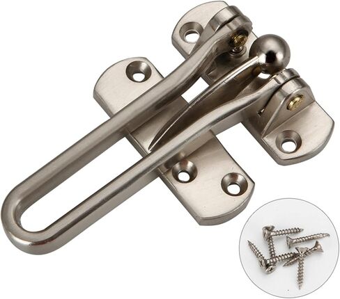Chain Lock Household Safety Lock, Anti-Theft Tool, Door Lock Buckle, Door Chain, Hotel Safety Door Bolt.(Silver) in Saudi Arabia