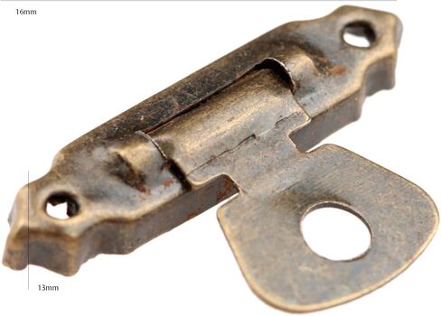 قفل بمزلاج، مفصلات خزانة أثاث من البرونز العتيق، مع صندوق خشبي للمجوهرات، قفل بمشبك بمزلاج، أجهزة أثاث in Kuwait