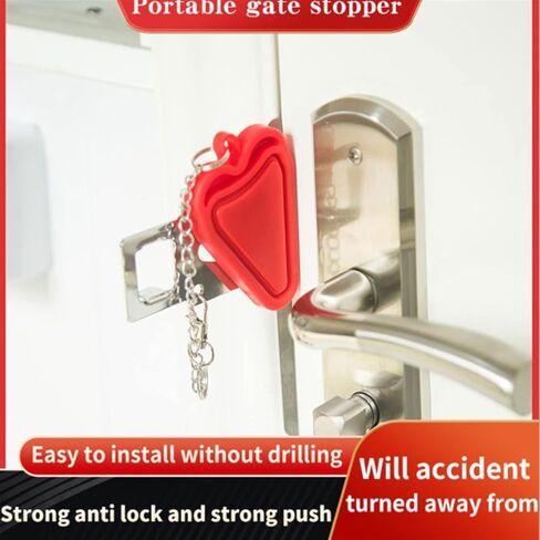 Chain Lock Portable Door Lock Travel Anti-Theft Door Lock Home Anti-Theft Door Lock self-Defense Buckle in Saudi Arabia