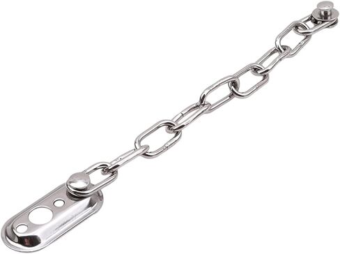 قفل سلسلة من الفولاذ المقاوم للصدأ لباب الحد من النوافذ، قفل مضاد للسرقة، قفل سلسلة أمان فضي، قفل ملولب، لوحة حماية للخزانة in Kuwait