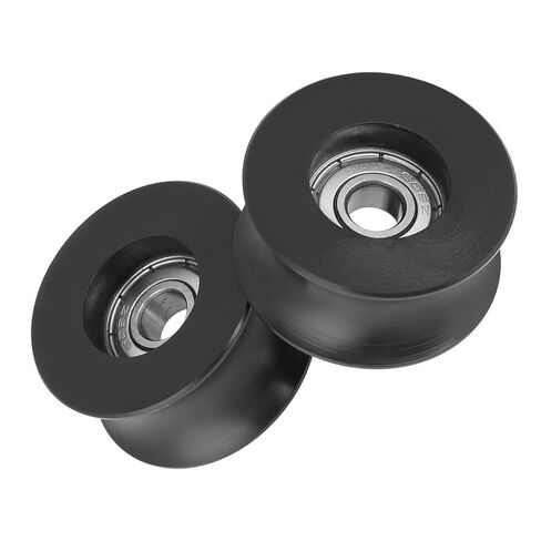Fafeicy 4 قطع 0840UU U Groove Pulley Roller Guide Wheel، 8x39.5x20.1 ملم، مع شحم تشحيم داخلي للمعدات الميكانيكية لمحرك المسار للأبواب in Kuwait