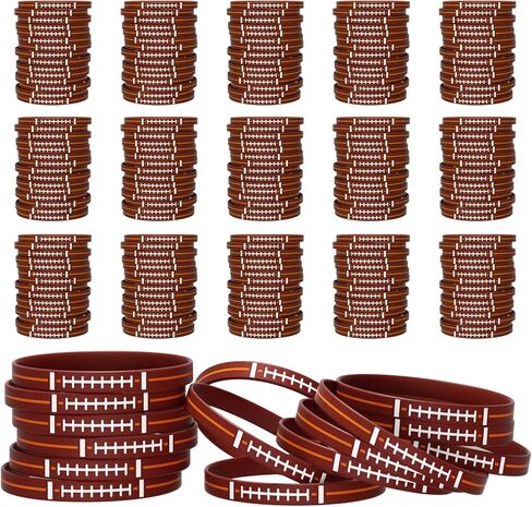 240 قطعة من أساور معصم كرة القدم، مستلزمات روح الفريق في يوم الألعاب للبالغين، معدات مشجعي الرياضة من السيليكون لديكورات الحفلات in Kuwait