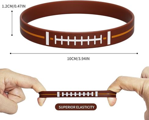 240 قطعة من أساور معصم كرة القدم، مستلزمات روح الفريق في يوم الألعاب للبالغين، معدات مشجعي الرياضة من السيليكون لديكورات الحفلات in Kuwait