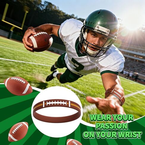 240 قطعة من أساور معصم كرة القدم، مستلزمات روح الفريق في يوم الألعاب للبالغين، معدات مشجعي الرياضة من السيليكون لديكورات الحفلات in Kuwait