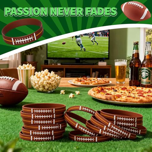 240 قطعة من أساور معصم كرة القدم، مستلزمات روح الفريق في يوم الألعاب للبالغين، معدات مشجعي الرياضة من السيليكون لديكورات الحفلات in Kuwait