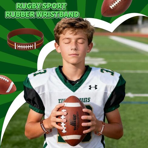 240 قطعة من أساور معصم كرة القدم، مستلزمات روح الفريق في يوم الألعاب للبالغين، معدات مشجعي الرياضة من السيليكون لديكورات الحفلات in Kuwait