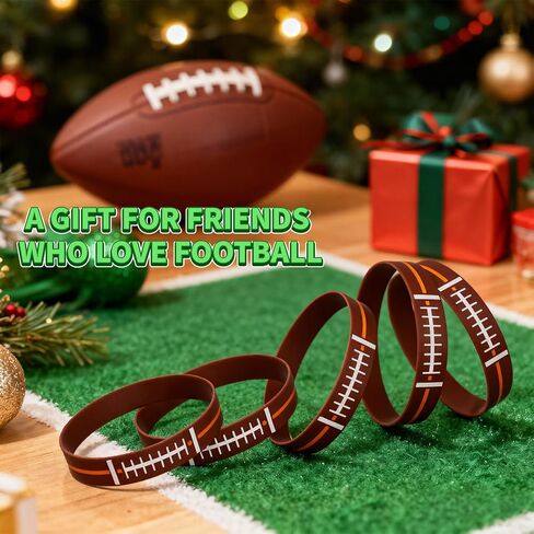 240 قطعة من أساور معصم كرة القدم، مستلزمات روح الفريق في يوم الألعاب للبالغين، معدات مشجعي الرياضة من السيليكون لديكورات الحفلات in Kuwait