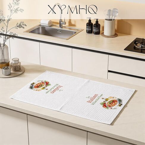 Funny Italian Gifts Hand Towels for Dining Room Restaurant, Italian Kitchen Decor, Funny I'm Italian We Don't Need Recipes Kitchen Dish Tea Towels, 16x24 Inch in Saudi Arabia