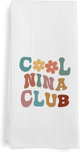 Gram Gifts Kitchen Towels for Birthday Mothers Day, Funny Gift for New Grandma, Cool Gram Gifts Club Grandma Hand Towel Tea Towels for Bathroom Kitchen, 16x24 Inches in Saudi Arabia