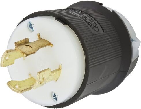 HBL2741 Locking Plug 30 amp 3 Phase 600V L17-30P Black and White in Saudi Arabia