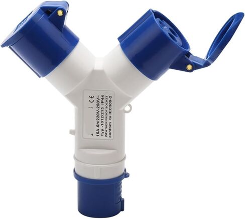 مقبس صناعي واحد إلى اثنين 3X16A قابس طيران ثنائي الاتجاه ومقاوم للماء IP44 1013-2 in Kuwait
