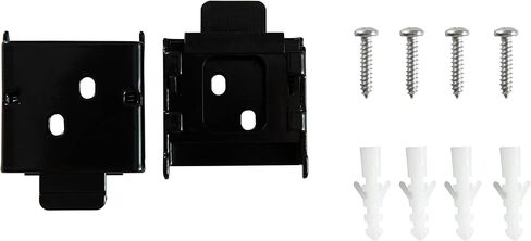 Universal Replacement, Metal Blinds mounting Brackets, Mountings Brackets for Roller Blinds (Type 1 Black) in Saudi Arabia