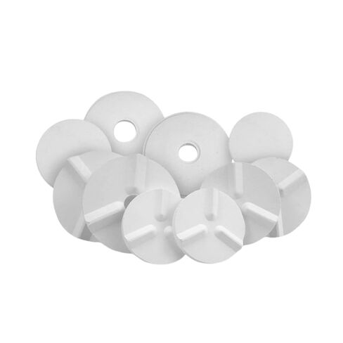 10pcs High-Temperature Alumina Ceramic Gasket Plates - Anti-Glaze & Anti-Sticking for Industrial Use(Alumina Cake*12cm) in Saudi Arabia