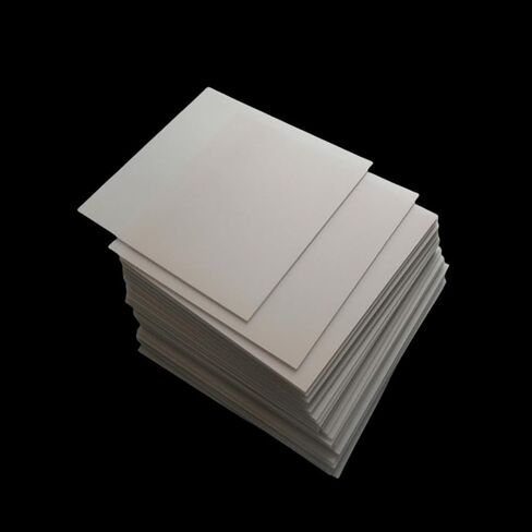 Ultra-Thin Mirror-Polished Aluminum Nitride Ceramic Sheets - 50x50mm, 0.1/0.15/0.2mm Insulating Substrate 1pcs(48 * 60 * 1mm Unpolished) in Saudi Arabia