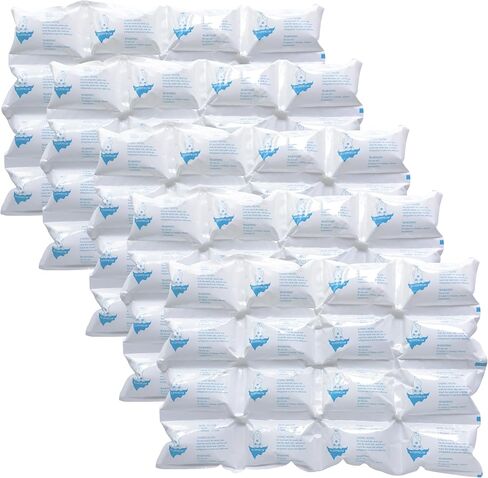 عبوات الثلج للشحن | حزمة ثلج جاف بارد تدوم أكثر من 24 ساعة للمبردات | 10 ورقات - 160 خلية | Paquete de Hielo Seco para Envío | طوب جل فريزر قابل لإعادة الاستخدام للأغذية المجمدة in Kuwait