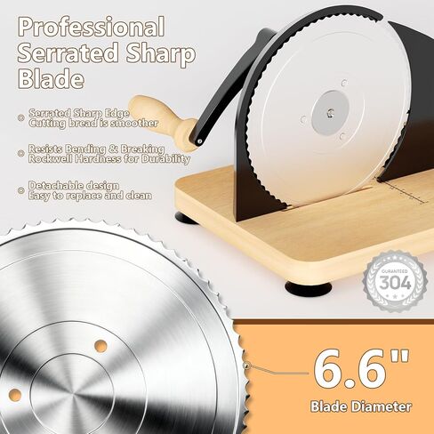 Upgraded Manual Bread Slicer for Homemade Bread with 20 Bags and Acrylic Cover, Adjustable Thickness Bread Cutter, Sourdough Slicer Serrated Blade with Scale Line and Suction Cup for Baguettes in Saudi Arabia