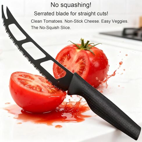 سكين الجبن، سكين الطماطم، قطاعة الجبن والمكعبات، نحت الجبن لألواح الفحم، قطاعة الجبن المحمولة، سكاكين الجبن الناعمة وشبه الصلبة 5.7 بوصة، تقطيع الفواكه والخضروات in Kuwait