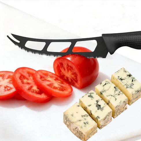سكين الجبن، سكين الطماطم، قطاعة الجبن والمكعبات، نحت الجبن لألواح الفحم، قطاعة الجبن المحمولة، سكاكين الجبن الناعمة وشبه الصلبة 5.7 بوصة، تقطيع الفواكه والخضروات in Kuwait