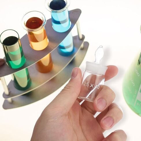 GARVALON 2pcs 25x40mm Low Profile Transparent Weighing Bottles Flat Specific Gravity Bottles for Precise Chemical Weighing and Sample Storage in Kuwait