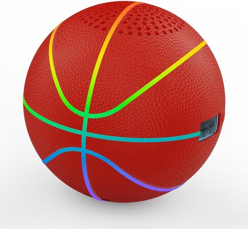 Portable Bluetooth Speaker with LED Lights & Dynamic Bass - Wireless Basketball Speaker for Sports Fans, 8H Playtime, Beat Sync Light Show, IPX4 Splashproof - Ideal Gift for Kids, Teens, Adults in Saudi Arabia