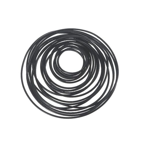 20 قطعة 1X1mm شريط مطاطي من السيليكون بكرة نقل محرك محرك جولة Beslts الشريط لعبة وحدة محرك السيارة تمتد المطاط الأسود in Kuwait