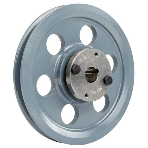 AK69H/H-3/4 Cast Iron 6.75" Single Groove Pulley Belt A Section 4L - for Masterdrive Belt Pulley Replacement- Cast Iron Single Groove Pulley- w/ 3/4" Sheave Bushing Gray Solid Cast Iron Construction in Saudi Arabia