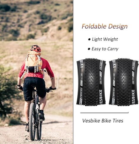26/27.5/29 x2.10 inch Bike Tires Pair Mountain Bike Tires 60 TPI Foldable Kevlar High-Grade Made Bicycle Tires Light Weight Pack of 2 in Saudi Arabia