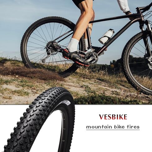 26/27.5/29 x2.10 inch Bike Tires Pair Mountain Bike Tires 60 TPI Foldable Kevlar High-Grade Made Bicycle Tires Light Weight Pack of 2 in Saudi Arabia