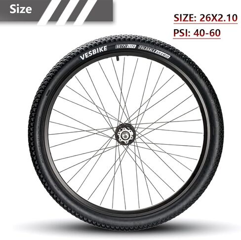 26/27.5/29 x2.10 inch Bike Tires Pair Mountain Bike Tires 60 TPI Foldable Kevlar High-Grade Made Bicycle Tires Light Weight Pack of 2 in Saudi Arabia