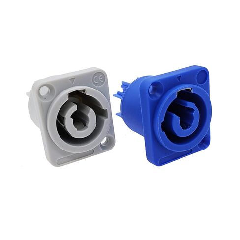 Connector 3 Pins Power Speaker Panel Socket Female for LED Screen Stage Lighting 1Pcs(White) in Saudi Arabia