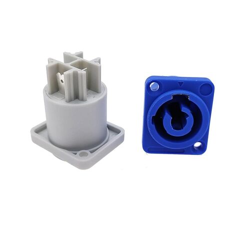 Connector 3 Pins Power Speaker Panel Socket Female for LED Screen Stage Lighting 1Pcs(White) in Saudi Arabia