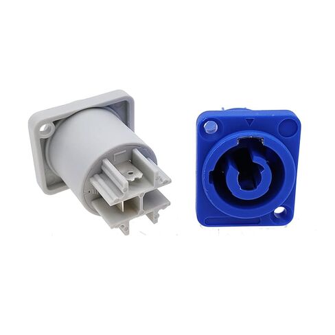 Connector 3 Pins Power Speaker Panel Socket Female for LED Screen Stage Lighting 1Pcs(White) in Saudi Arabia