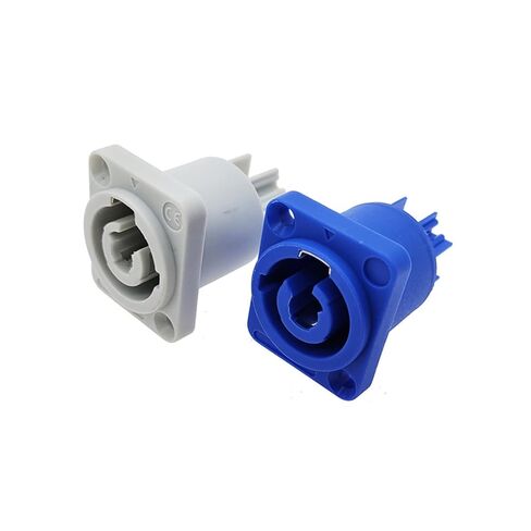Connector 3 Pins Power Speaker Panel Socket Female for LED Screen Stage Lighting 1Pcs(White) in Saudi Arabia