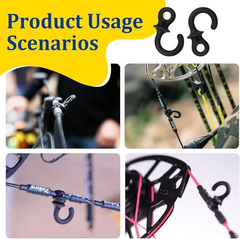 Monkey Tail Silencer Package, Bow String Stabilizer, Compound Bow String Silencer for Various Archery Bows(2 Pack) in Kuwait