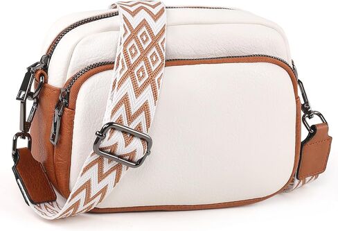 Crossbody Bags for Women Trendy,Vegan Leather Crossbody Purses for Women Small Shoulder Bag Handbags with Wide Strap in Kuwait