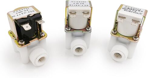 2Pcs Water Solenoid Valve 12V/24V/220V Normal Closed Valve Hose Pipe Quick Conntection RO Water Reverse Osmosis System(3/8",DC12V) in Kuwait