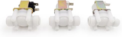 2Pcs Water Solenoid Valve 12V/24V/220V Normal Closed Valve Hose Pipe Quick Conntection RO Water Reverse Osmosis System(3/8",DC12V) in Kuwait