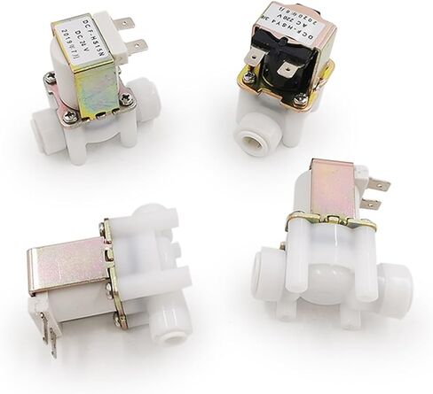 2Pcs Water Solenoid Valve 12V/24V/220V Normal Closed Valve Hose Pipe Quick Conntection RO Water Reverse Osmosis System(3/8",DC12V) in Kuwait