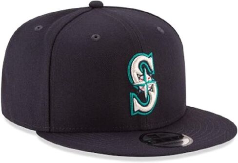 New Era MLB 9FIFTY Adjustable Snapback Hat Cap One Size Fits All (Seattle Mariners) in Saudi Arabia