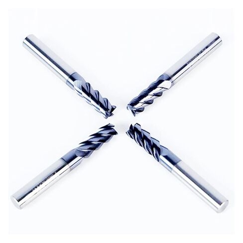 مطحنة نهاية كربيد زاوية مطلية بالتيتانيوم مستديرة R0.5 HRC 50° 4 مزامير من الفولاذ التنغستن أدوات قطع الطحن 4 مم - 12 مم أداة قطع مخرطة CNC (D10.0xR0.5xD10xL100) in Kuwait