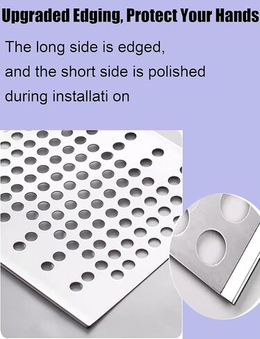 لوح مثقوب من الفولاذ المقاوم للصدأ، لوح مثقوب من الفولاذ المقاوم للصدأ، لوح شبكي متين مضاد للسقوط، يتضمن أربطة وقفازات للتعامل الآمن، استخدام متعدد الاستخدامات في مشاريع البناء والمشروعات اليدوية in Kuwait