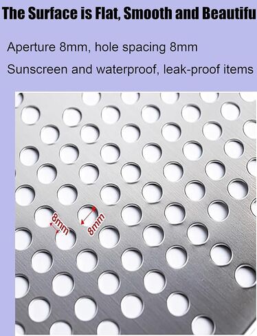 لوح مثقوب من الفولاذ المقاوم للصدأ، لوح مثقوب من الفولاذ المقاوم للصدأ، لوح شبكي متين مضاد للسقوط، يتضمن أربطة وقفازات للتعامل الآمن، استخدام متعدد الاستخدامات في مشاريع البناء والمشروعات اليدوية in Kuwait