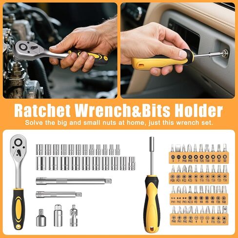 مجموعة أدوات مكونة من 328 قطعة للمنزل، مجموعة أدوات إصلاح يدوية، حقيبة تخزين صندوق الأدوات مع درج، مجموعة أدوات منزلية/تلقائية عامة، مثالية لأصحاب المنازل، والأعمال اليدوية، والحرفية in Kuwait