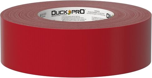شريط لاصق عالي التحمل من Duck Pro لإصلاحات طويلة الأمد، بعرض 2 بوصة (1.88 بوصة × 55 ياردة) شريط بطة عالي الأداء مع ظهر مقاوم للماء، أحمر، 1 لفة in Saudi Arabia