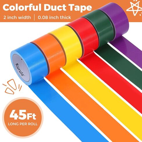 Heavy Duty Duct Tape 2 Inch x 45FT, Waterproof Duct Tape for Repairs, Packaging, DIY, Outdoor Use, Strong Adhesive Industrial Duct Tape for Home, Garage, Construction in Saudi Arabia