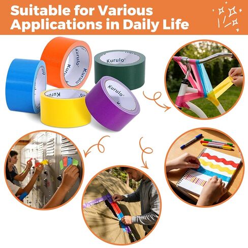 Heavy Duty Duct Tape 2 Inch x 45FT, Waterproof Duct Tape for Repairs, Packaging, DIY, Outdoor Use, Strong Adhesive Industrial Duct Tape for Home, Garage, Construction in Saudi Arabia