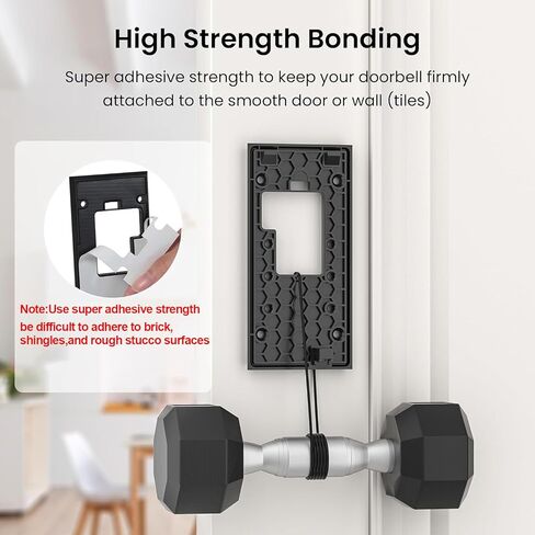 PDEEY Double Sided Tape for Ring Video Doorbell Mounting - No Drill & Strong Adhesive 6-Pack in Saudi Arabia